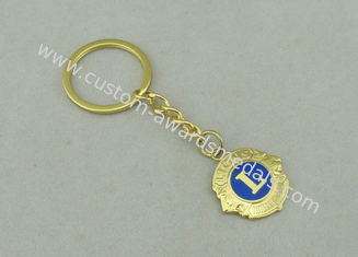 3D Design Brass Stamped Soft Enamel With Gold plating Promotional Keychain For Lions