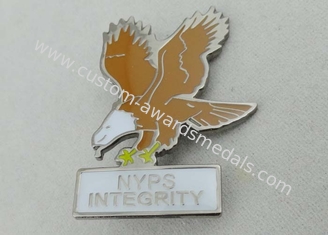 NYPS Soft Enamel Pin By Die Stamped With Iron Material And Black Nickel
