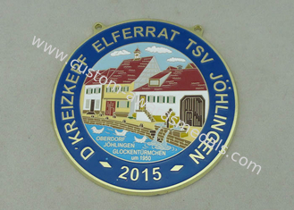 3.5 Inch Zinc Alloy Die Casting Soft Enamel Medal Gold Plating