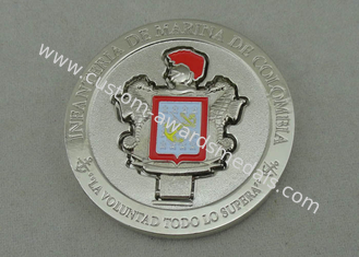 Colombia Personalized Coins For LA VOLUNTAD TODO LO SUPERA , Slipper  Piece Coin Silver Plating And Zinc Alloy