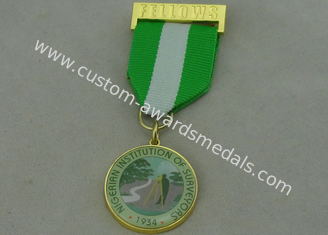 Nigerian Institution Surveyors Custom Medal Awards Zinc Alloy  / Offset Printing Piece