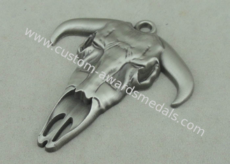 3D Zinc Alloy Die Cast Medals For Longhorn And Antique Silver Plating