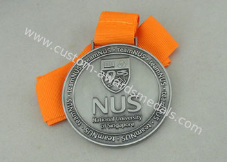 Long Ribbon National University Singapore Medals With  Zinc Alloy Die Casting