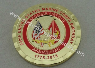 238th United States Marine Corps Birthday Coin , Copper Stamped Gold Plating 1 3/4 Inch