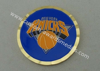 New York KNICKS Basketball Coins With Soft Enamel / Gear Edge