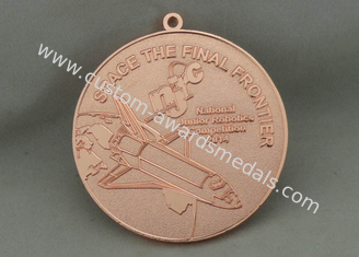 Custom Die Cast Medals For NJRC , Zinc Alloy And Copper Plating Space The Final Frontier