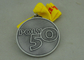 Zinc Alloy Die Cast Medals For Sport meeting , Poly 50 Badges Antique Copper
