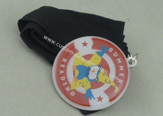 LIGA Shooting Soft Enamel Medal Zinc Alloy Die Casting With Spinning Pieces , Gold Plating Swarovski Medals