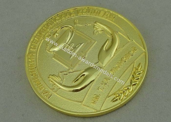 IGMK Personalized Coins , Copper Die Stamped Proof Coin With Double Side 3D And Silver Plating