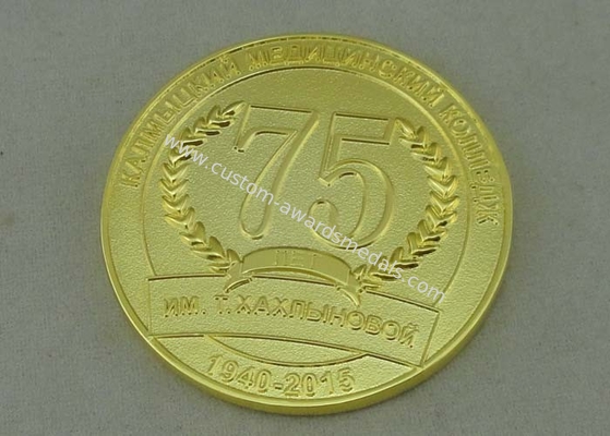 IGMK Personalized Coins , Copper Die Stamped Proof Coin With Double Side 3D And Silver Plating