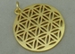 Die Casting Souvenir Gold Badges Aluminum With Precision Pouched Hole
