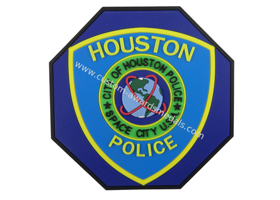 Special Shape Houston Police 2D PVC Coaster, Custom Drink Coasters