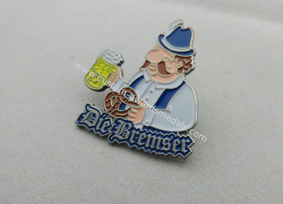 Iron Stamping, Die Struck Karneval Lapel Pin by Antique Nickel Plating (OEM & ODM)