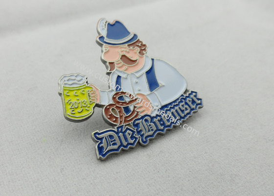 Iron Stamping, Die Struck Karneval Lapel Pin by Antique Nickel Plating (OEM & ODM)