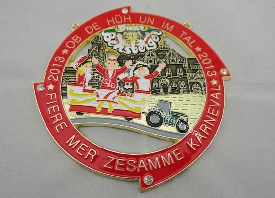 Custom Fiere Die Cast, Die Struck, Stamped Mer Zesamme Karneval medal by Two Tones Plating