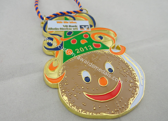 High Quality Rhein Neckar EG Soft Enamel Karneval Medal by Anti Copper, Ant Gold, Mat Gold, Mat Nickel