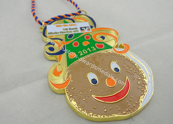 High Quality Rhein Neckar EG Soft Enamel Karneval Medal by Anti Copper, Ant Gold, Mat Gold, Mat Nickel