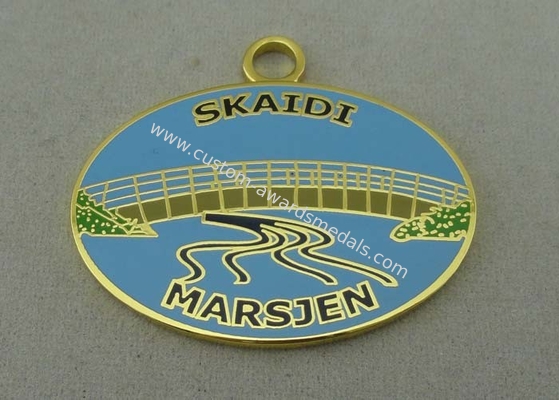 Brass Hard Enamel Medal