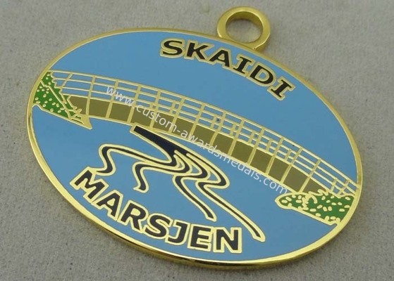 Brass Hard Enamel Medal