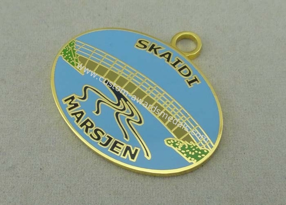 Brass Hard Enamel Medal