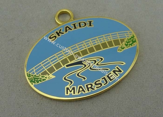 Brass Hard Enamel Medal