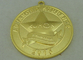 3D Die Casting Medals Zinc Alloy Material With Gold Plating 50 mm