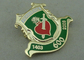 3D Stamped Gold Enamel Lapel Pin Badge With Synthetic Enamel 1.5 Inch