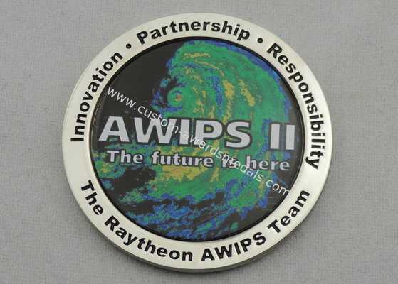 OEM &amp; ODM AWIPS Coin / Zinc Alloy Awards Personalized Coins with Offset Printing, Imitation Cloisonne Enamel