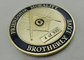 Gold Plating Metal Zinc Alloy, Iron, Brass Laser Engraved Personalized Coins / A.F. &amp; A.M. Coin for Promotional Gift