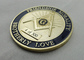 Gold Plating Metal Zinc Alloy, Iron, Brass Laser Engraved Personalized Coins / A.F. &amp; A.M. Coin for Promotional Gift