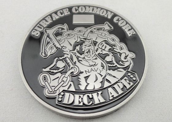 Soft Enamel Nickel Plating DECK APE Coin / Zinc Alloy Metal Personalized Coins for Awards Gift