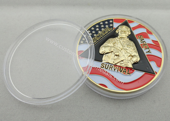 Metal Air Force One Coin / Zinc Alloy Personalized Enamel Coins with Antique Silver Plating