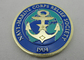 Brass / Zinc Alloy / Pewter Navy Marine Corps Coin / Harley Davidson Personalized Coins with Rope Edge