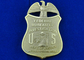 Brass Stamped Federal Bureau Investigation Badge, Clip Souvenir Badges with Die Cast, Die Struck, Stamped