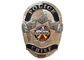 3D Metal Die Stamping Police Badge, Brooch Souvenir Badges with TwoTones Plating