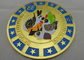 Metal Zinc Alloy / Pewter / Aluminum Soft Enamel Souvenir Badges, Memorial Badges with Gold Plating