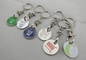 Soft Enamel Zinc Alloy, Aluminum, Iron Trolley Coin with Nickel Plating, Flat or Double Back