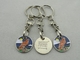 Animel Trolley Coin Keychains, Iron Shopping Trolley Tokens Personalised with Hook