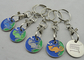 Iron, Zinc Alloy, Aluminum Custom Seasaw Trolley Coin with Soft and Key Chain Attached