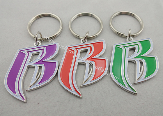 Zinc Alloy Die Casting Inner Cut Key Chain, Customized Key Chains with Nickel Plated