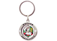 Zinc Alloy Die Casting Spinning Key Chain, Promotional Keychain with Misty Nickel Plating