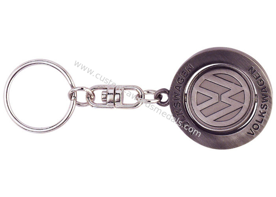 Personalized Copper Stamping Key Chain, Nickel Plating Promotional Keychains With Logo