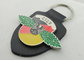 GSG9 Personalized Leather Keychains, Promotional Keychains With Logo with Soft Enamel Emblem