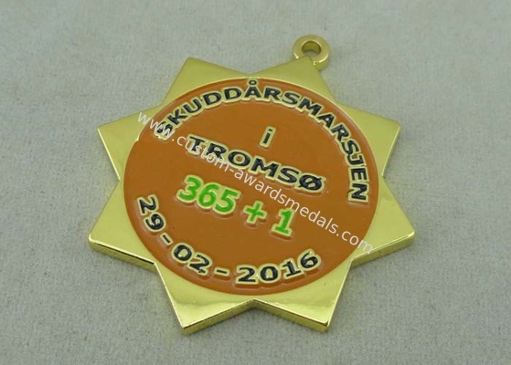 Hard Enamel Medal Goverment Medals Custom Ribbons Awards Brass 45 Mm