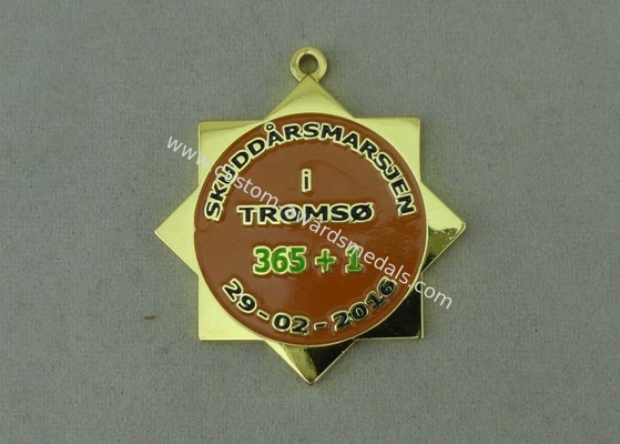 Hard Enamel Medal Goverment Medals Custom Ribbons Awards Brass 45 Mm