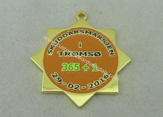 Hard Enamel Medal Goverment Medals Custom Ribbons Awards Brass 45 Mm