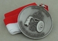 Die Casting 3D Medals Antique Silver Marathon Medals Antique Silver Plating