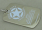 Army Personalised Dog Tags , Die Casting Zinc Alloy Dog Tag Nickel Plating