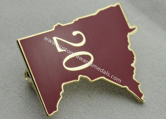 Customized Brass, Stainless Steel, Soft PVC MN Hard Enamel Pin, Gold Plating with Brooch