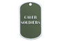 Caleb Soldiers Personalised Dog Tag Necklaces, Zinc Alloy Custom Military Dog Tags With Nickel Plating